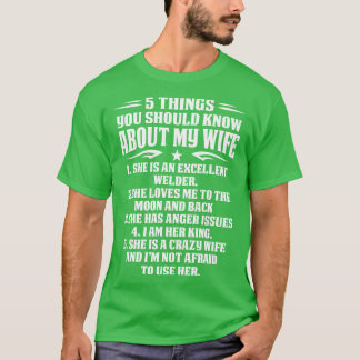 T-shirt 5 Choses À Propos De Femme Soudaine Fier Soudain T