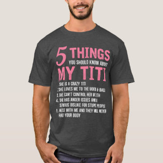 T-shirt 5 choses à savoir sur ma grand-mère drôle Myiti r