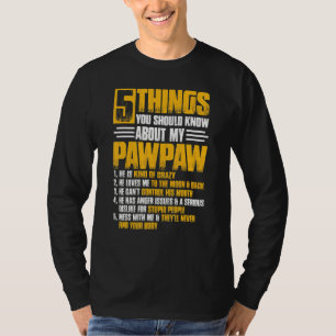 T-shirt 5 choses Pawpaw grand-père Fête des pères Noël