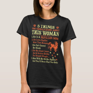 T-shirt 5 choses que vous devriez connaître la maman de