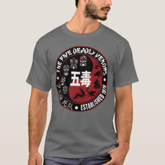 T-shirt 5 Cinq Venoms Mortels Kung Fu Cult Classic Movie f