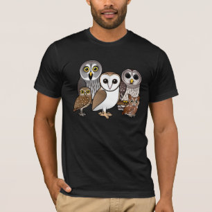 T-shirt 5 hiboux de Birdorable