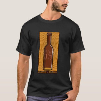 T-shirt 5 Illustration Stylisée De Bouteille De Bière Pour