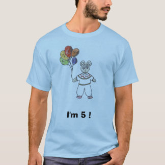T-shirt 5, j'ai 5 ans !