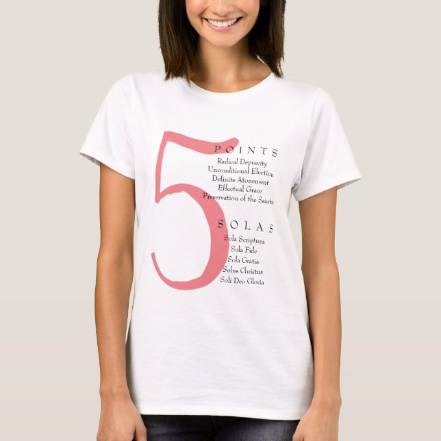 T-shirt 5 points et solas (Devant)