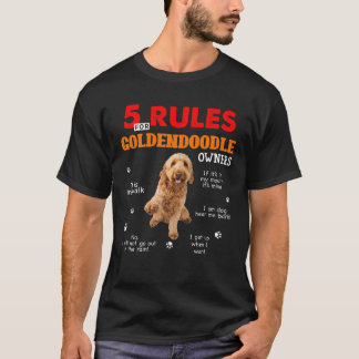 T-shirt 5 Règles Pour Les Propriétaires De Goldendoodle