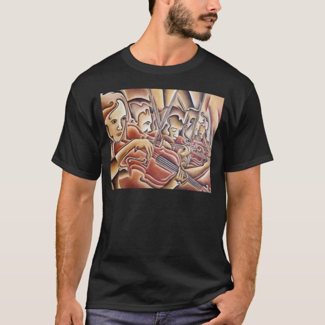 T-shirt 5 violons (Devant)