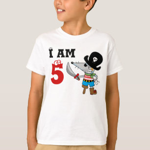 T-shirt 5 year old pirate birthday boy