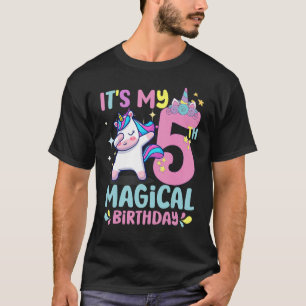 T-shirt 5 Years Old It's My 5th Magical Birthday Unicorn P