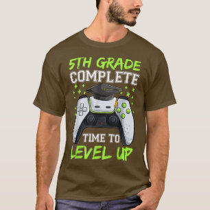 T-shirt 5e année complète le temps de niveau vers le haut,