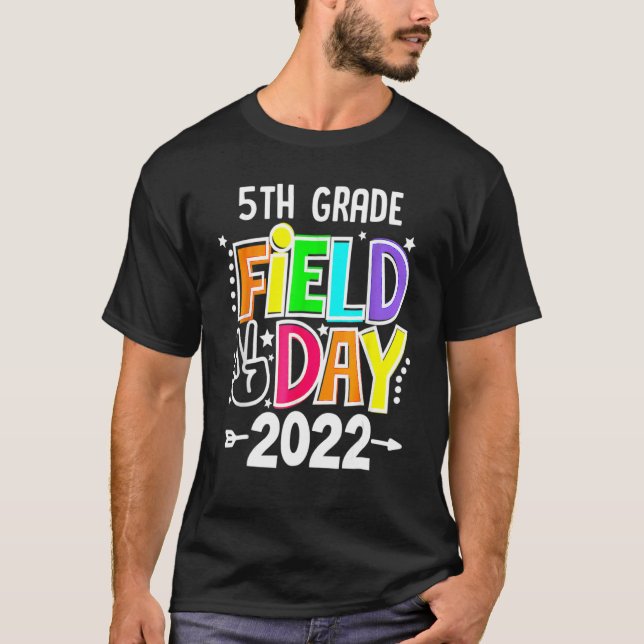T-shirt 5e année Field Day 2022 Laisser les Jeux commencer (Devant)