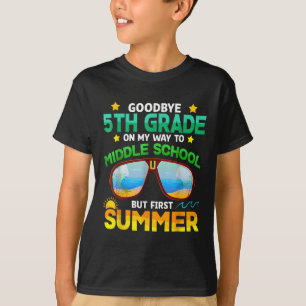 T-shirt 5e année Moyen de l'école secondaire premier été