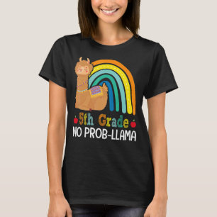 T-shirt 5e année No Prob Llama 5e année Équipe Enseignant