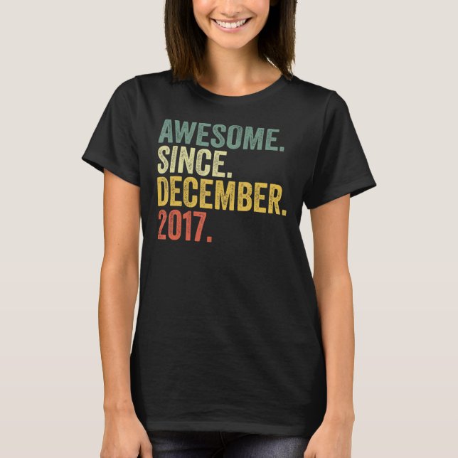 T-shirt 5e anniversaire stupéfiant depuis décembre 2017 5  (Devant)
