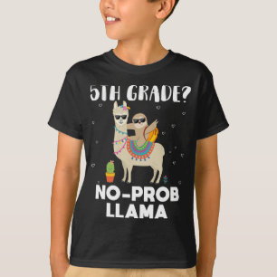 T-shirt 5e classe no prob llama