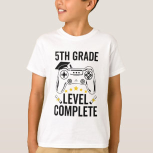 T-shirt 5e grade Niveau complet Gamer de diplômes Classe