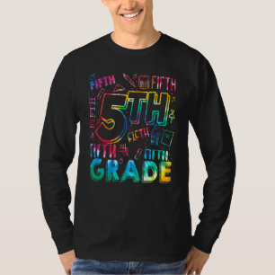 T-shirt 5e Grade Tie Dye Fifth Grade Back To School
