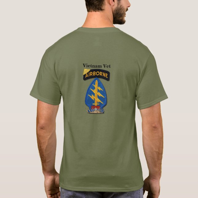 T-shirt 5e Groupe des forces spéciales Green Beret Guerre  (Dos)
