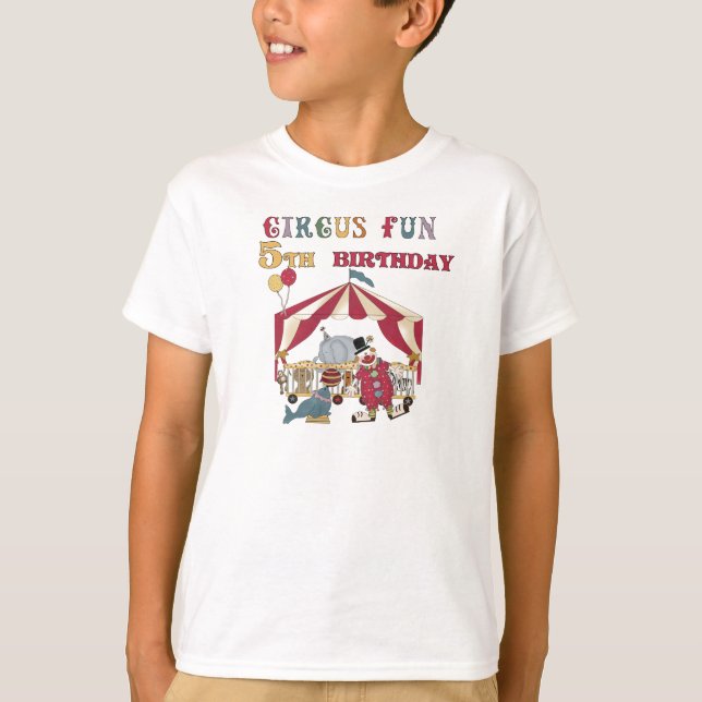 T-shirt 5ème anniversaire de cirque (Devant)