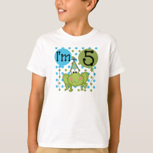 T-shirt 5ème anniversaire de grenouille bleue