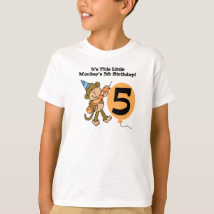 T-shirt 5ème anniversaire de petit singe