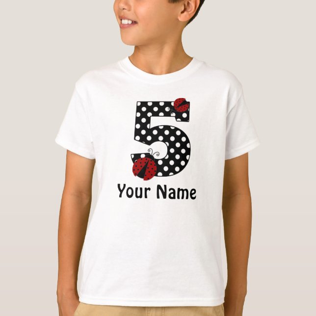 T-shirt 5ème Chemise personnalisée par coccinelle (Devant)