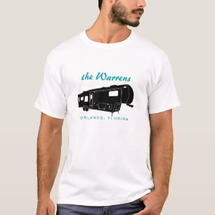 T-shirt 5ème Graphique de silhouette de la roue rv