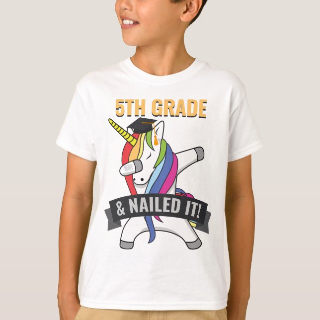 T-shirt 5ème La CATÉGORIE l'a cloué obtention du diplôme (Devant)