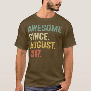 T-shirt 5th Birthday Gifts 5 Years Old Boy Awesome Since A