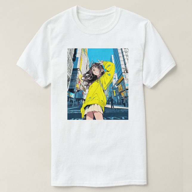 T-shirt 【6万人記念】寿司娘JK Tシャツ｜T-shirt GenerativeAI (Design devant)