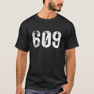T-shirt 609 Indicatif régional Trenton NJ Mobile Téléphone