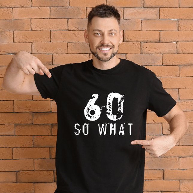 T-shirt 60 Alors quel drôle 60e anniversaire Black Man (Créateur téléchargé)