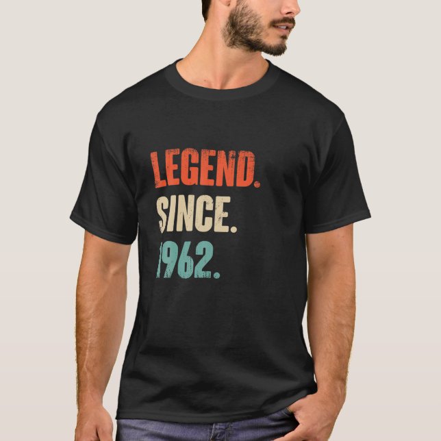T-shirt 60 Anniversaire Cadeaux Hommes Femmes - Légende Vi (Devant)