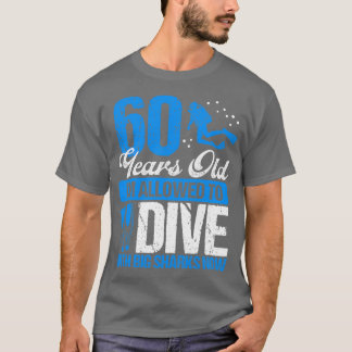T-shirt 60 Anniversaire Plongée Plongée Plongée Plongée Pl