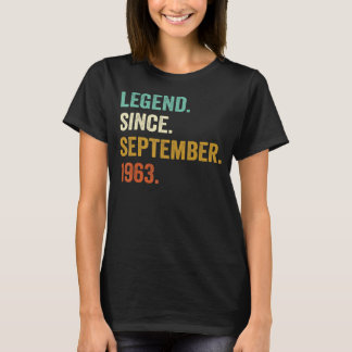 T-shirt 60 ans 60e Anniversaire Hommes Légende depuis sept