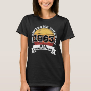 T-shirt 60 ans Anniversaire Anniversaire Né en 1963 60e