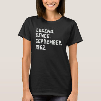 T-shirt 60 ans de légende depuis septembre 1962 60th Bir
