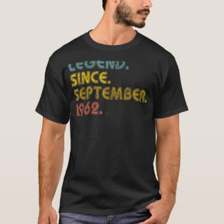 T-shirt 60 ans de légende depuis septembre 1962 60th Bir