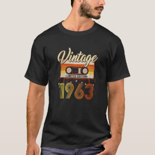 T-shirt 60 ans Vintage 1963 60e anniversaire Cassette T