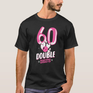 T-shirt 60 CHIFFRES DOUBLES 60e NAISSANCE Fille Bowling