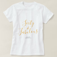 60 Fabuleux Jaune Personnalisé Nom 60e anniversair