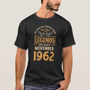 T-shirt 60 Légendes Anniversaires Sont Nées En Novembre 19