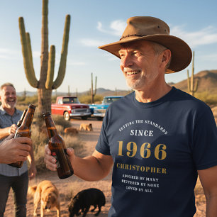 T-shirt 60e anniversaire 1961 Personnalisation de Blue Gol