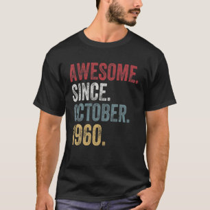 T-shirt 60e anniversaire Cadeau Vintage 1960 60 ans Homme 