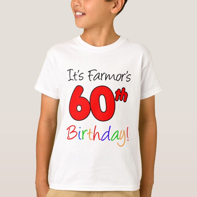 T-shirt 60e anniversaire de l'agriculteur grand-mère suédo (Devant)
