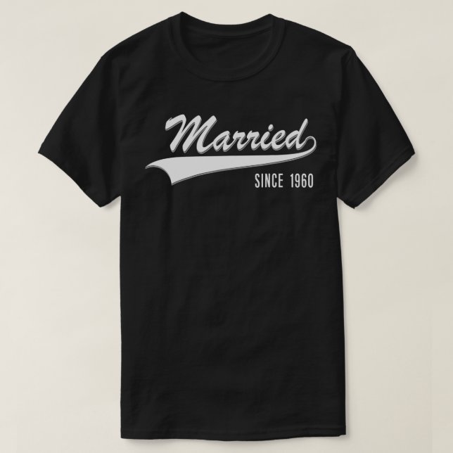 T-shirt 60e anniversaire de Mariage Couple Cadeau Marié de (Design devant)