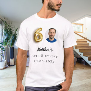 T-shirt 60e anniversaire or photo