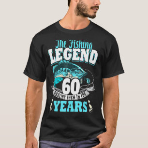 T-shirt 60e anniversaire pêche 60 ans vieux pêcheur 1963 3