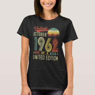 T-shirt 60e anniversaire Vintage octobre 1962