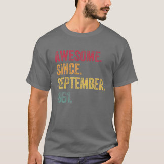 T-shirt 60E Cadeau Anniversaire Magnifique Depuis Septembr